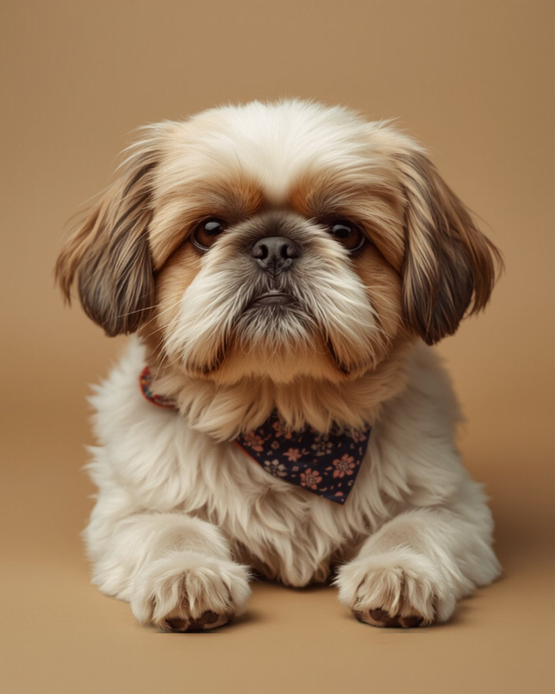 Shih Tzu wearing a bandana