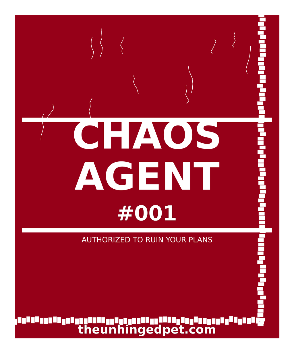 Chaos Agent #001 — all-over print tee