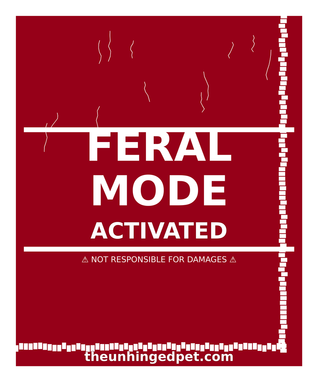 Feral Mode Activated — all-over print tee