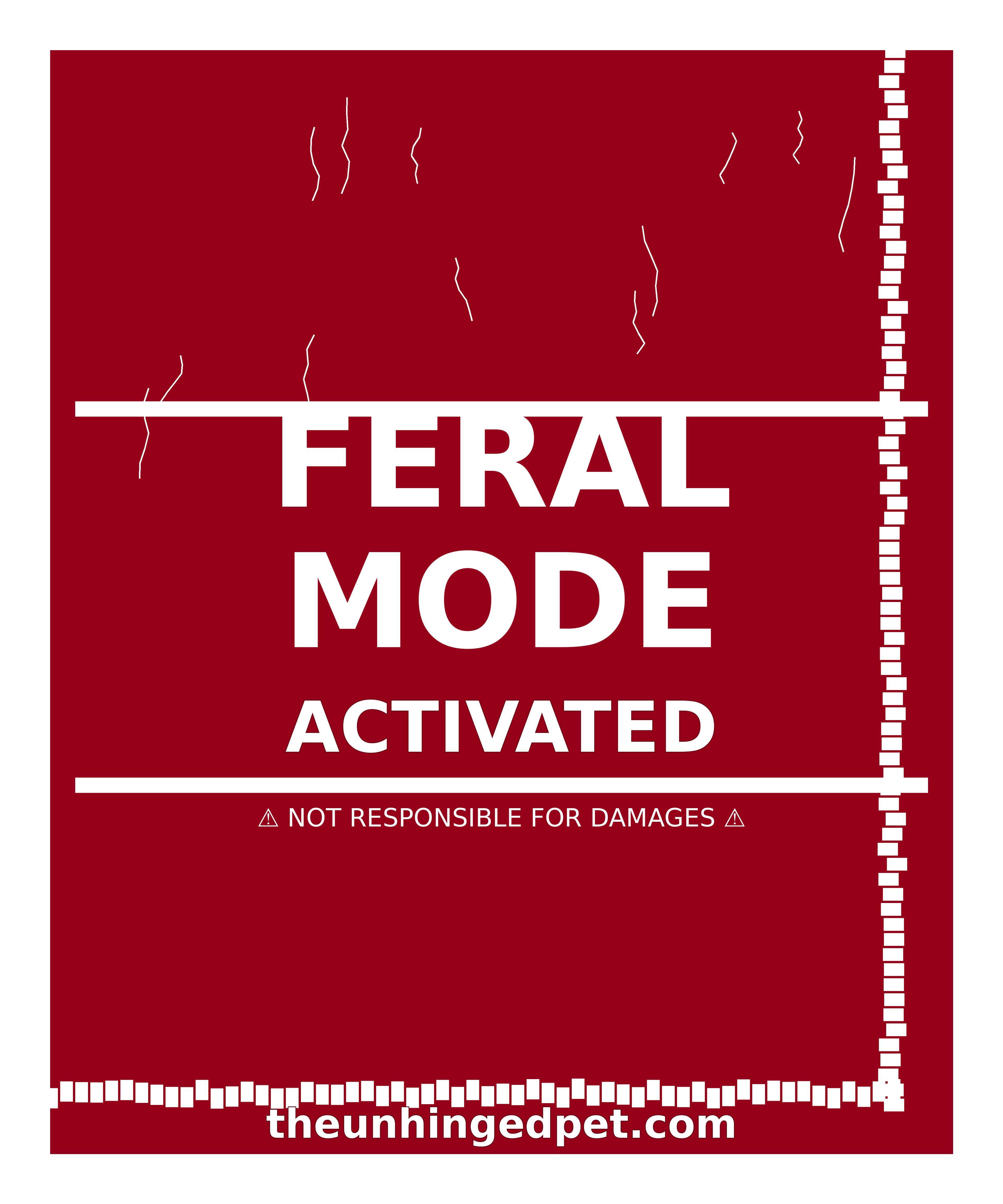 Feral Mode Activated — all-over print tee